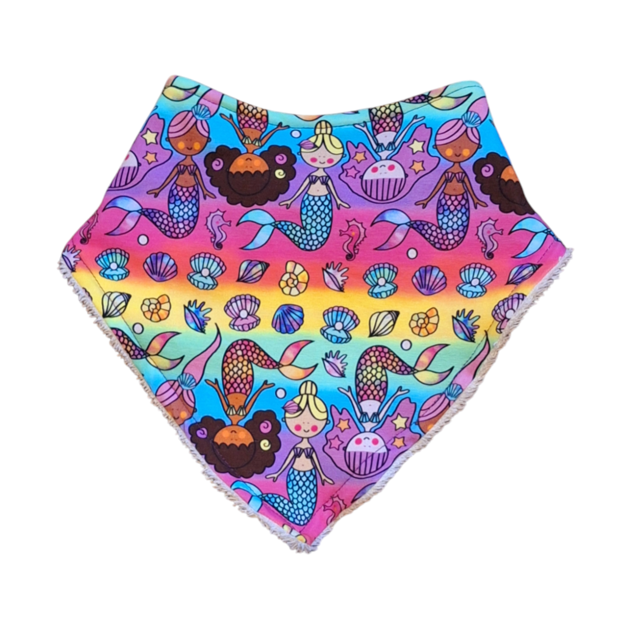 Mermaid bandana bib