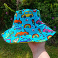 Children's Rainbow Vehicles Bucket Hat | Cotton Lycra